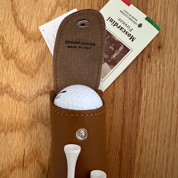 NWT Leather Golf Ball Holder - Picture 3 of 3